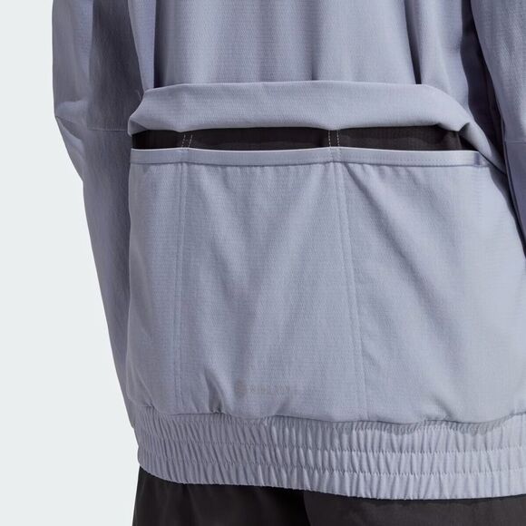 Adidas women Large The Trackstand Cycling Jacket TOP HR4628 light blue NEW - Picture 8 of 16